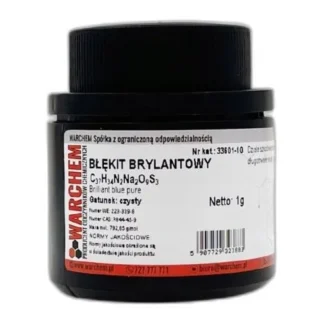 Błękit Brylantowy - Czysty - 1G — CAS 3844-45-9 — C37H34N2Na2O9S3 — odczynnik chemiczny