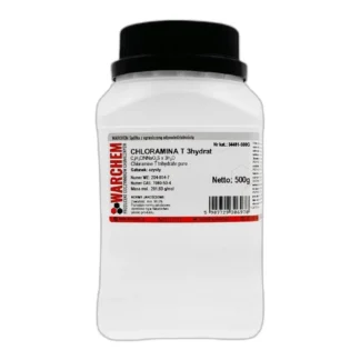 Chloramina T 3Hydrat - Czysty - 500G — CAS 7080-50-4 — C7H13ClNNaO5S — odczynnik chemiczny