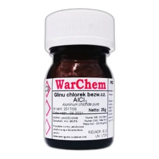 Chlorek Glinu Bezwodny - Czysty - 25G — CAS 7446-70-0 — AlCl3 — odczynnik chemiczny