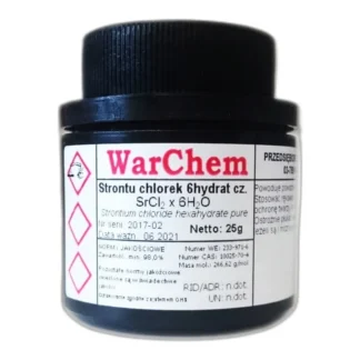 Chlorek Strontu 6Hydrat - 25G Warchem [57982] — CAS 10025-70-4 — Cl2H12O6Sr — odczynnik chemiczny