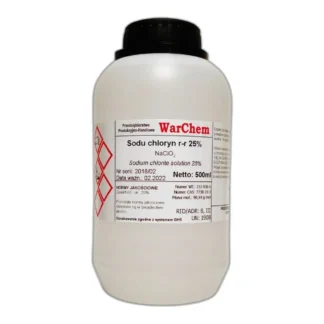 Chloryn Sodu Roztwór 25% - Czysty - 500Ml — CAS 7758-19-2 — ClNaO2 — odczynnik chemiczny