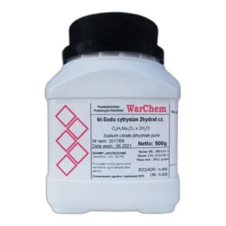 Cytrynian Sodu - 500G Warchem [54746] — CAS 68-04-2 — C6H5Na3O7 — odczynnik chemiczny