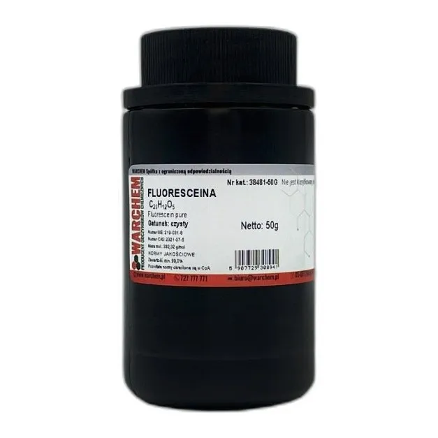 Fluoresceina - Czysty - 50G — CAS 2321-07-5 — C20H12O5 — odczynnik chemiczny