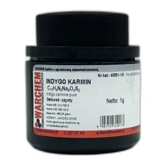 Indygo Karmin - Czysty - 1G — CAS 860-22-0 — C16H8N2Na2O8S2 — odczynnik chemiczny