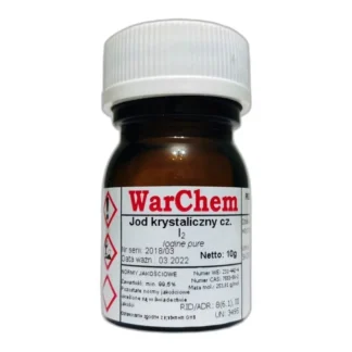 Jod Krystaliczny - Czysty - 10G Warchem — CAS 7553-56-2 — I2 — odczynnik chemiczny
