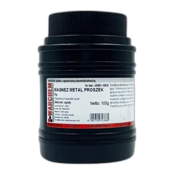 Magnez Metal Proszek - Czysty - 100G — CAS 7439-95-4 — Mg — odczynnik chemiczny