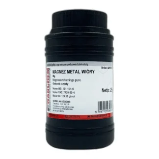 Magnez Metal Wióry - Czysty - 25G — CAS 7439-95-4 — Mg — odczynnik chemiczny