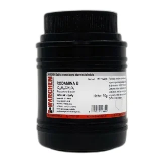 Rodamina B - Czysty - 50G — CAS 81-88-9 — C28H31ClN2O3 — odczynnik chemiczny
