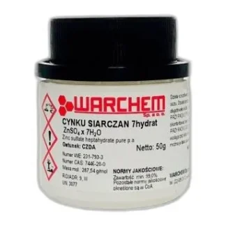 Siarczan(Vi) Cynku — CAS 7733-02-0 — O4SZn — odczynnik chemiczny