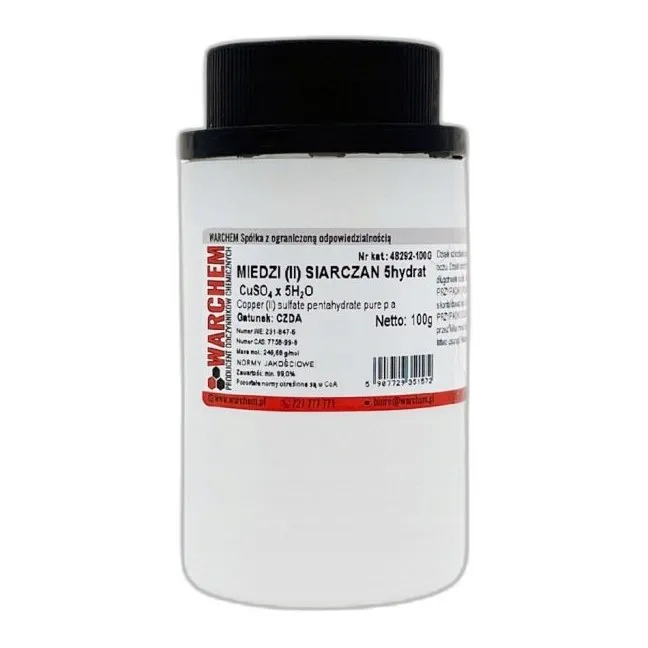 Siarczan(Vi) Miedzi(Ii) — CAS 7758-98-7 — CuO4S — odczynnik chemiczny