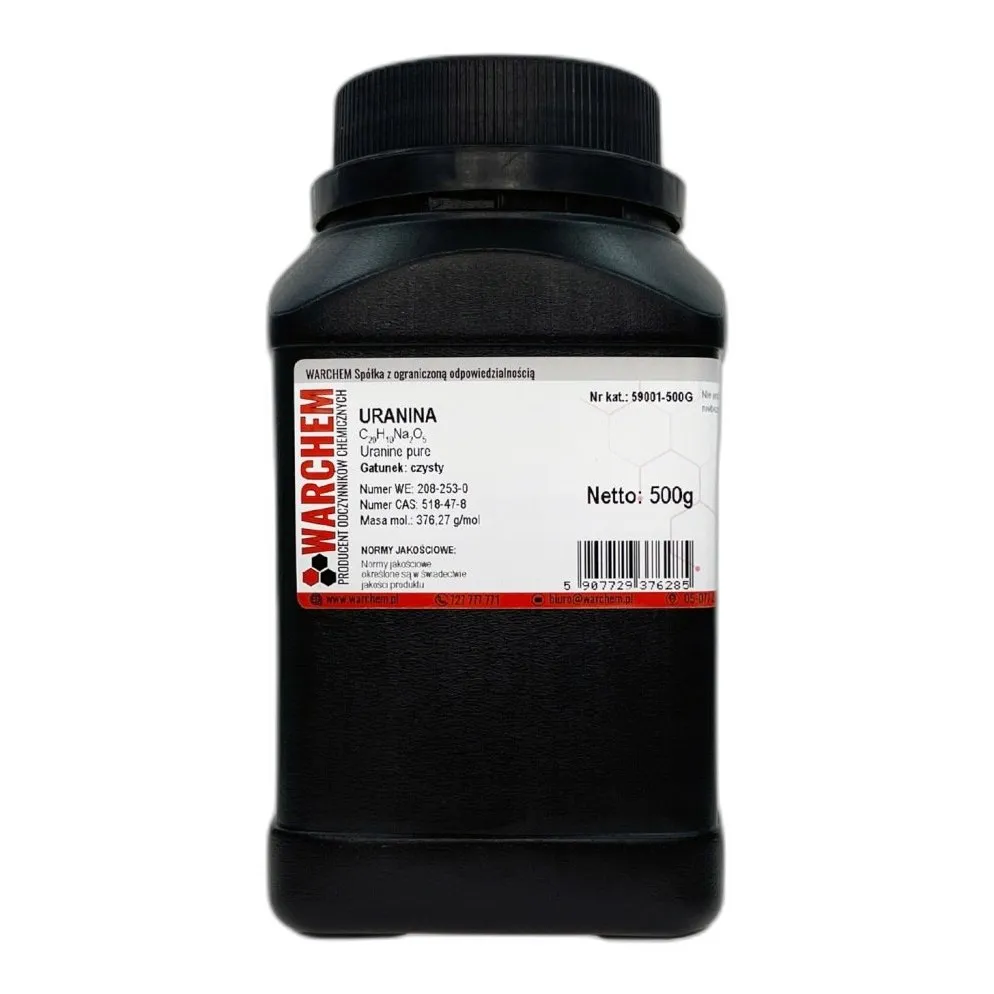 Uranina - Czysty - 500G — CAS 2321-07-5 — C20H12O5 — odczynnik chemiczny