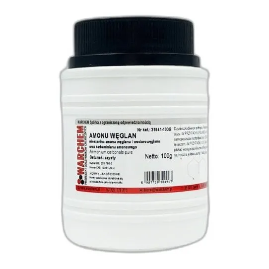 Węglan Amonu - Czysty - 100G — CAS 506-87-6 — CH8N2O3 — odczynnik chemiczny