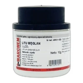Węglan Litu - Czysty - 10G — CAS 554-13-2 — CLi2O3 — odczynnik chemiczny