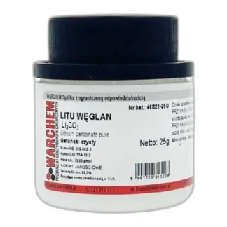Węglan Litu - Czysty - 25G — CAS 554-13-2 — CLi2O3 — odczynnik chemiczny
