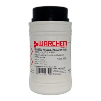 Węglan Magnezu Zasadowy - Czysty - 100G — CAS 546-93-0 — CMgO3 — odczynnik chemiczny