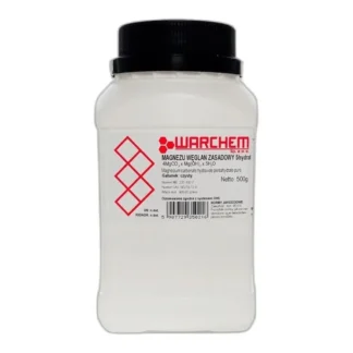 Węglan Magnezu Zasadowy - Czysty - 500G — CAS 546-93-0 — CMgO3 — odczynnik chemiczny