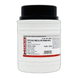 Węglan Potasu Bezwodny - Czysty - 250G — CAS 584-08-7 — CK2O3 — odczynnik chemiczny