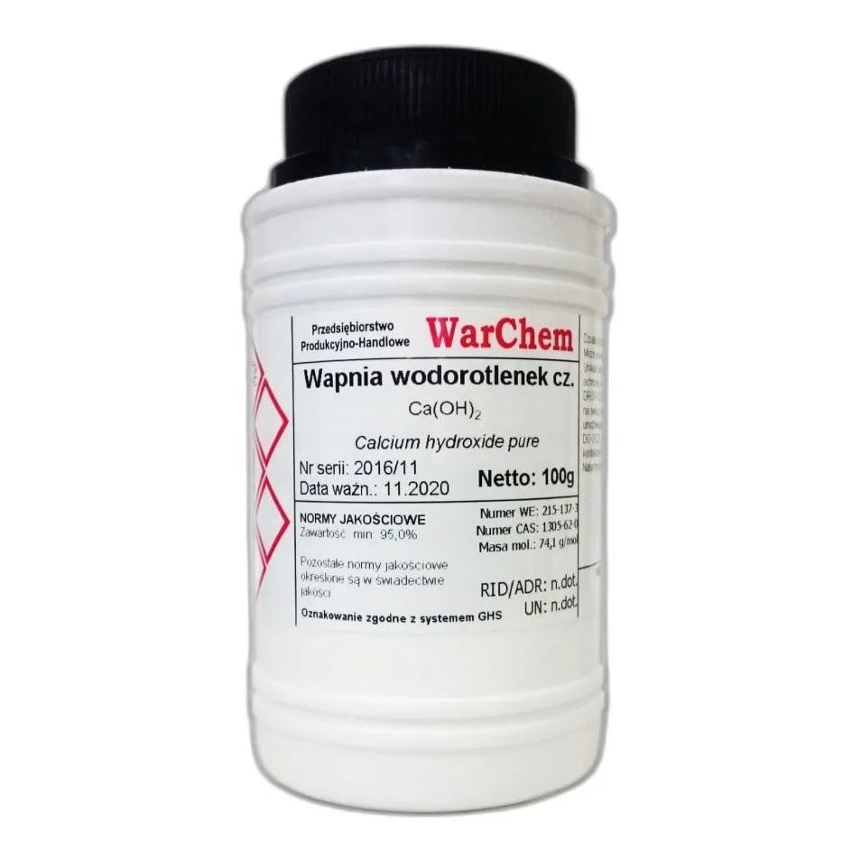 Wodorotlenek Wapnia — CAS 1305-62-0 — CaH2O2 — odczynnik chemiczny