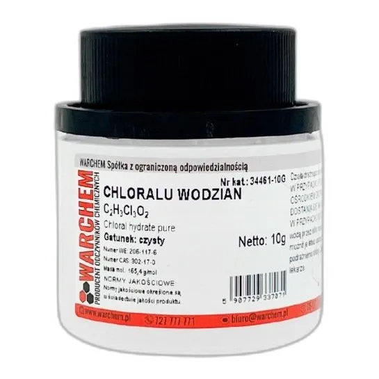 Wodzian Chloralu - Czysty - 10G — CAS 302-17-0 — C2H3Cl3O2 — odczynnik chemiczny